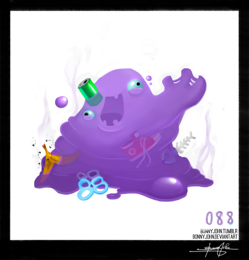 Illustration for article titled Gooey Grimer! Pokemon One a Day!